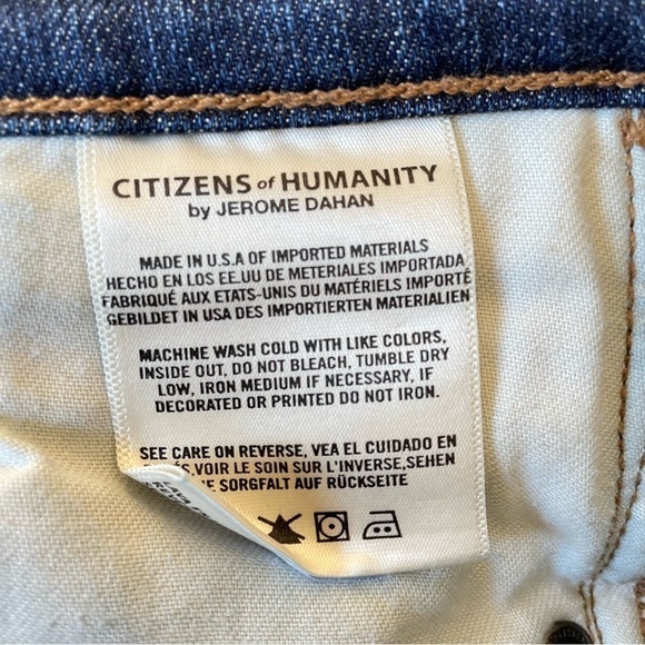 CITIZENS of Humanity High Rise Carlie Jean Size 25 Raw Hem - Picture 6 of 11